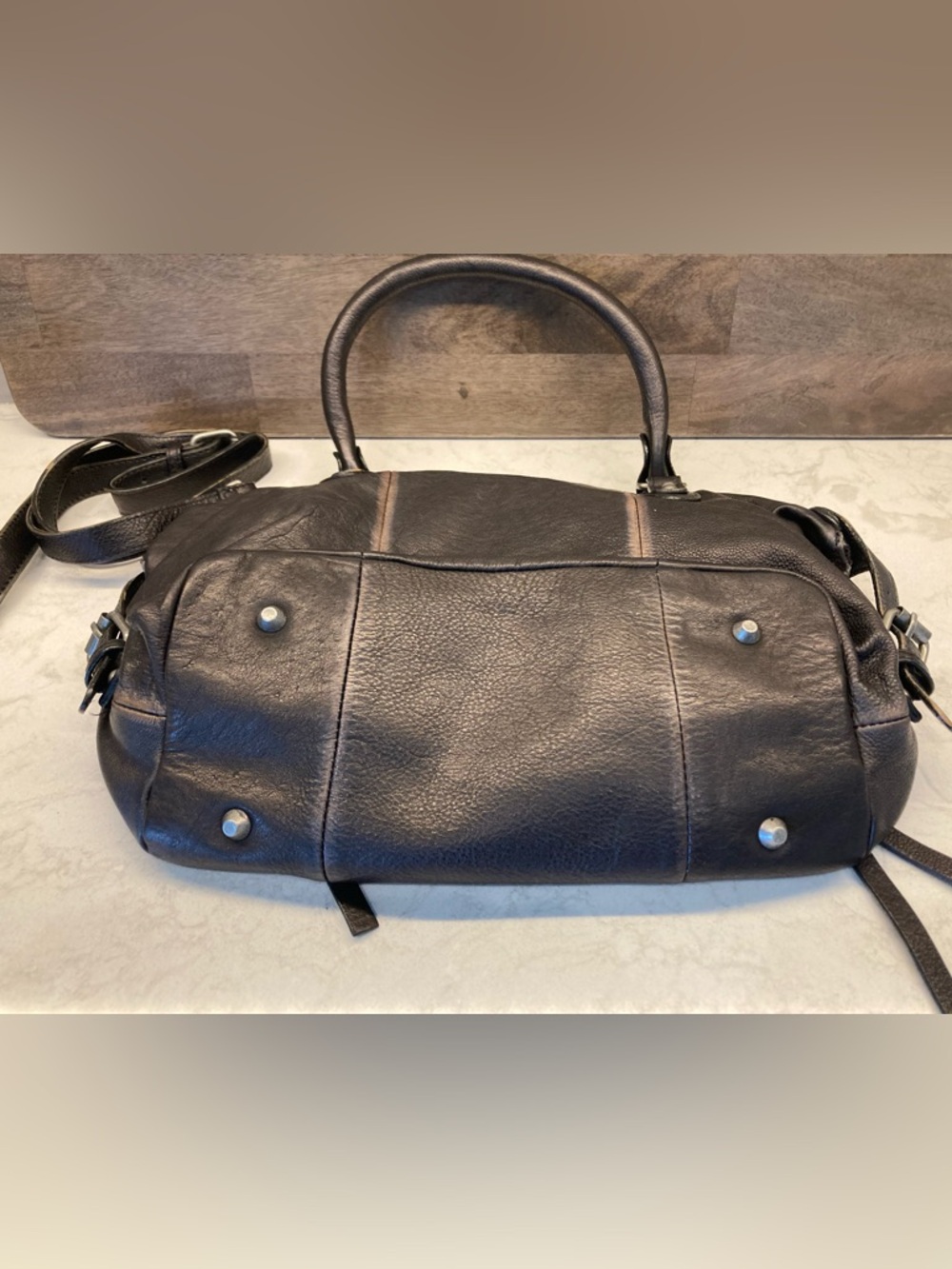 NWT FREE PEOPLE We The Free Baby Emerson Tote Bag in Black - Picture 10 of 10